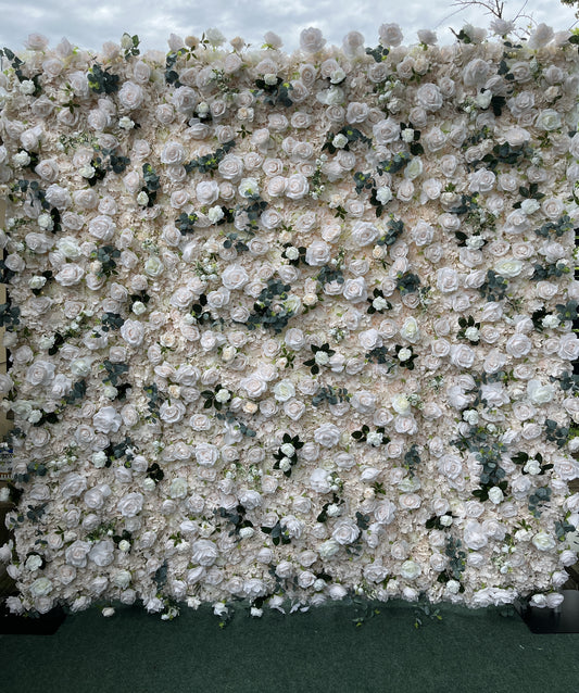 Blush Cream Premium Rose Flower Wall in Dubuque, Iowa & Surrounding Areas